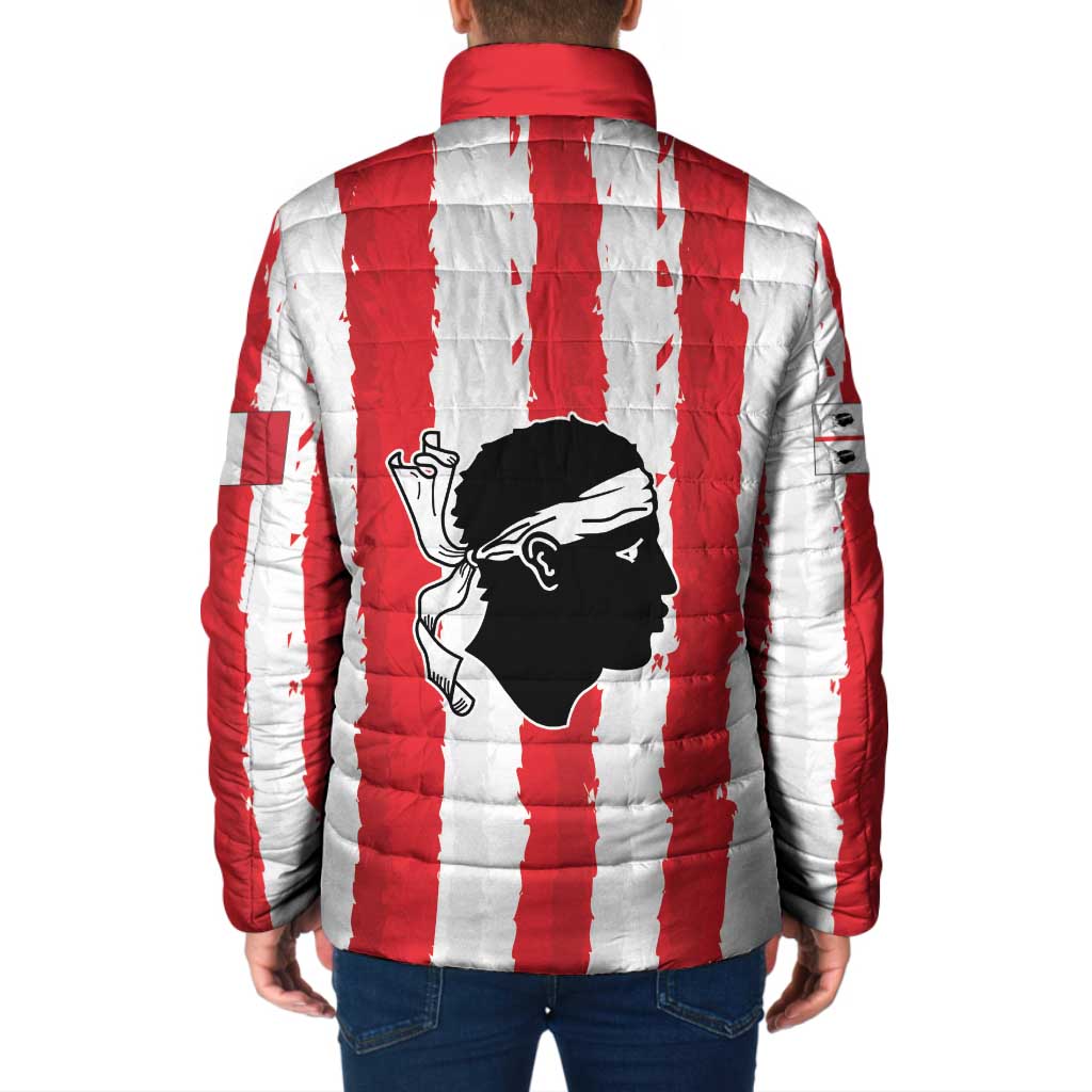 Italy Sardinia Padded Jacket Moor's Head With Coat Of Arms - Wonder Print Shop