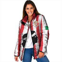 Italy Sardinia Padded Jacket Moor's Head With Coat Of Arms - Wonder Print Shop