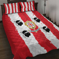 Italy Sardinia Quilt Bed Set Moor's Head With Coat Of Arms - Wonder Print Shop