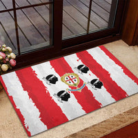 Italy Sardinia Rubber Doormat Moor's Head With Coat Of Arms - Wonder Print Shop
