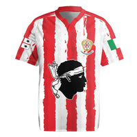 Italy Sardinia Rugby Jersey Moor's Head With Coat Of Arms LT19