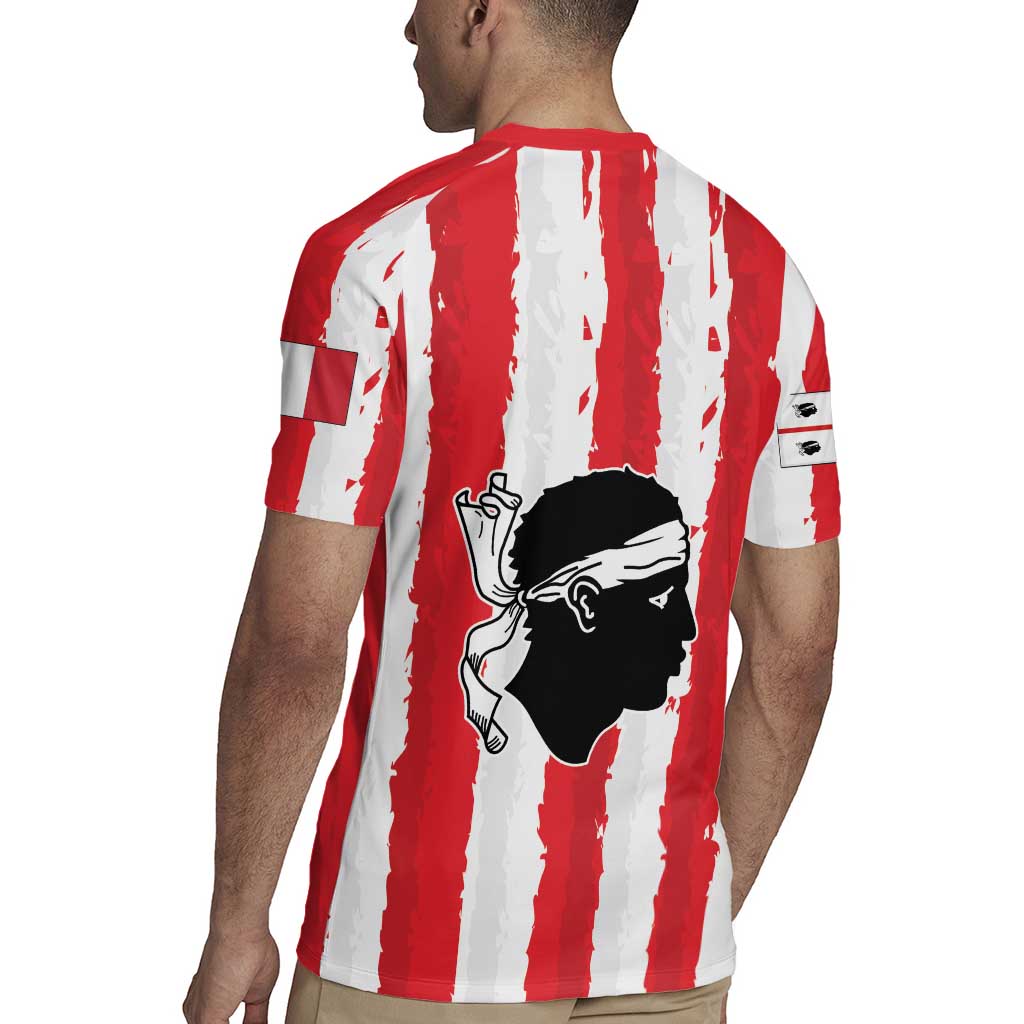 Italy Sardinia Rugby Jersey Moor's Head With Coat Of Arms LT19