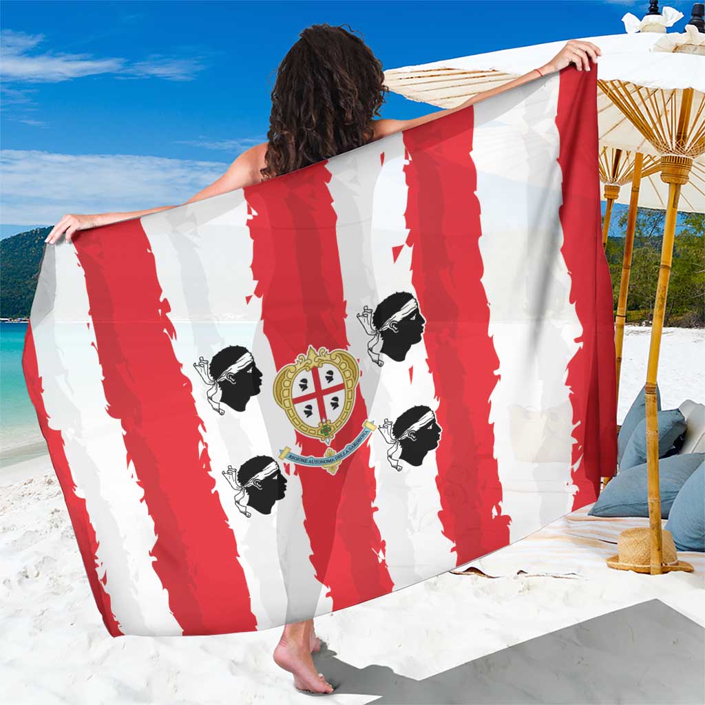Italy Sardinia Sarong Moor's Head With Coat Of Arms - Wonder Print Shop