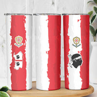 Italy Sardinia Skinny Tumbler Moor's Head With Coat Of Arms - Wonder Print Shop