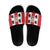Italy Sardinia Slide Sandals Moor's Head With Coat Of Arms - Wonder Print Shop