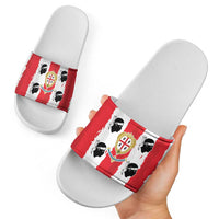 Italy Sardinia Slide Sandals Moor's Head With Coat Of Arms - Wonder Print Shop