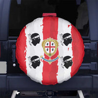 Italy Sardinia Spare Tire Cover Moor's Head With Coat Of Arms - Wonder Print Shop