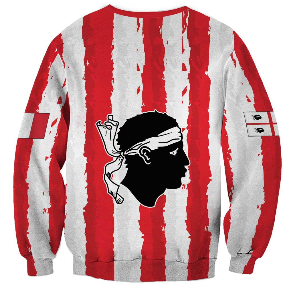 Italy Sardinia Sweatshirt Moor's Head With Coat Of Arms LT19