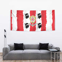 Italy Sardinia Tapestry Moor's Head With Coat Of Arms - Wonder Print Shop