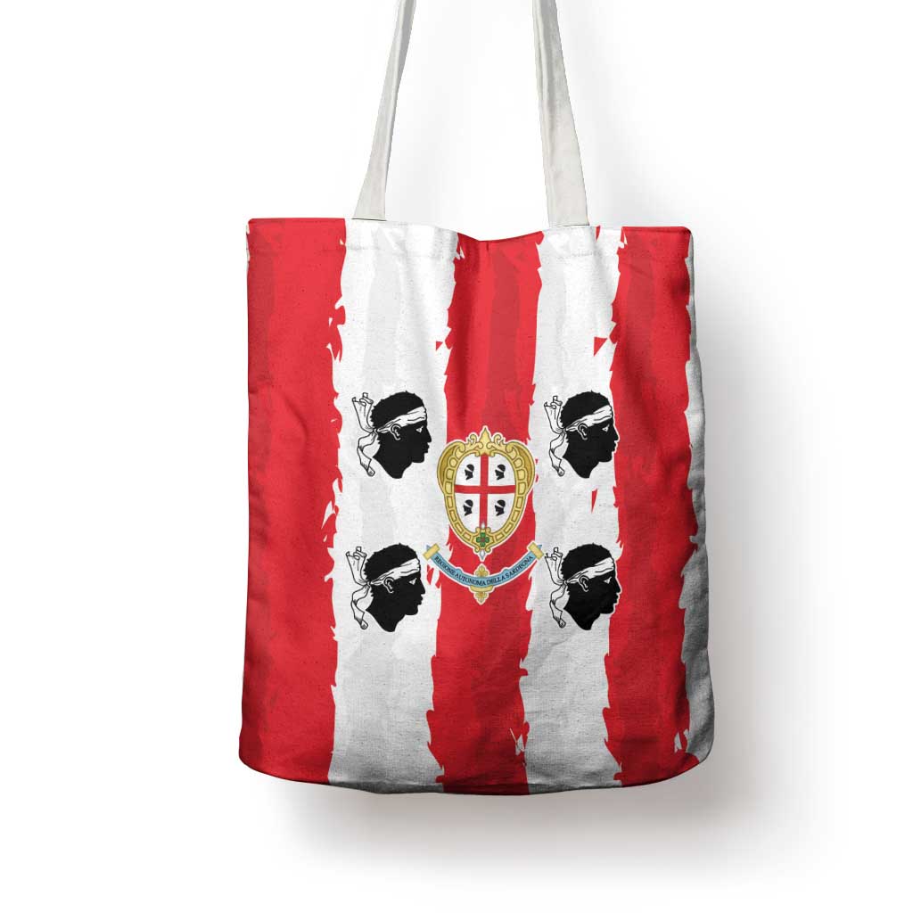 Italy Sardinia Tote Bag Moor's Head With Coat Of Arms - Wonder Print Shop