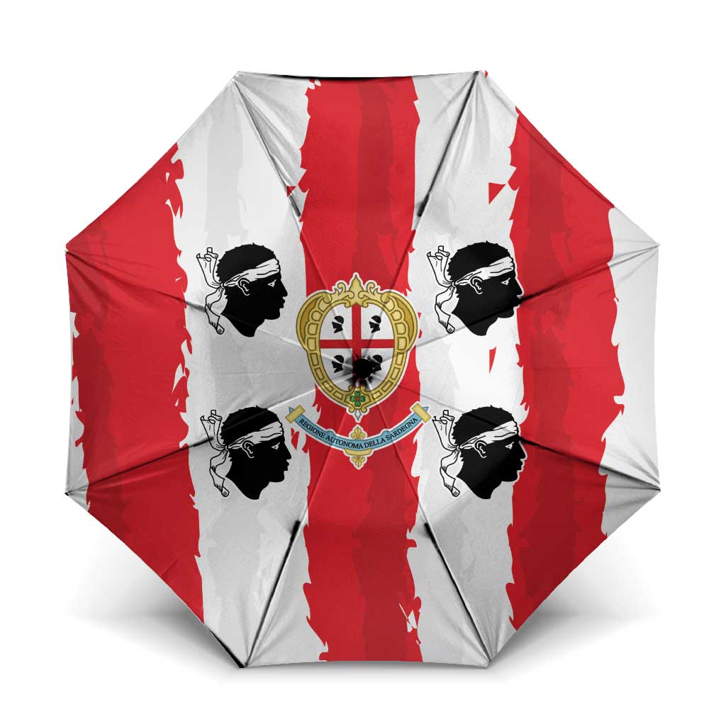 Italy Sardinia Umbrella Moor's Head With Coat Of Arms - Wonder Print Shop