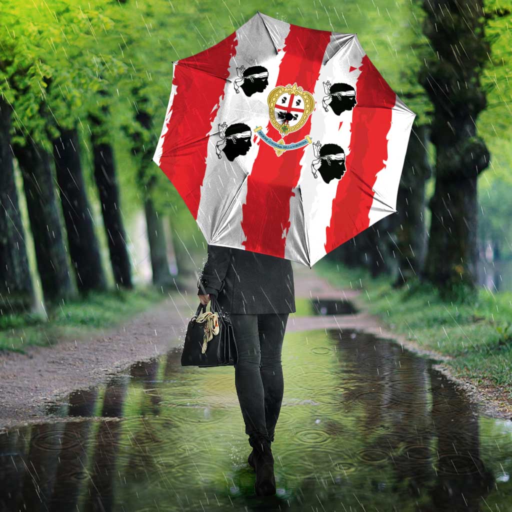 Italy Sardinia Umbrella Moor's Head With Coat Of Arms - Wonder Print Shop
