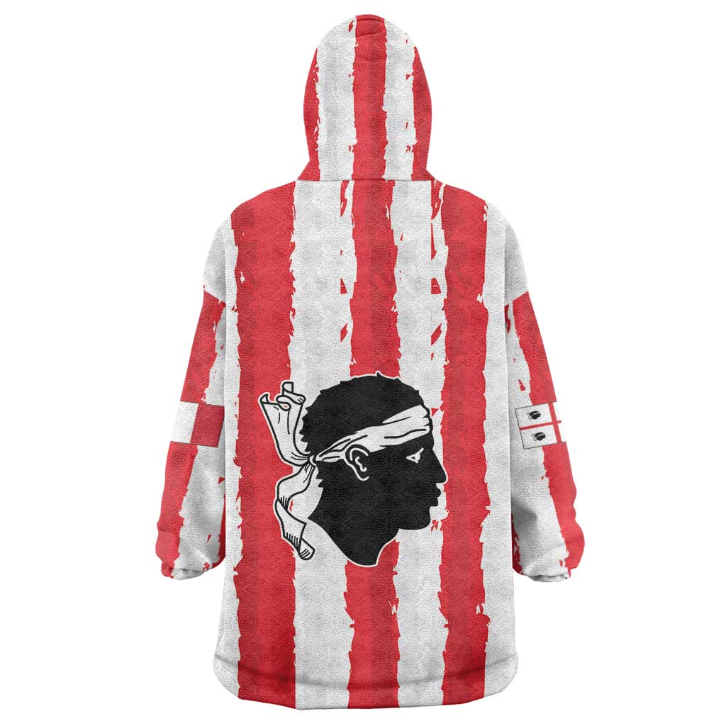 Italy Sardinia Wearable Blanket Hoodie Moor's Head With Coat Of Arms LT19