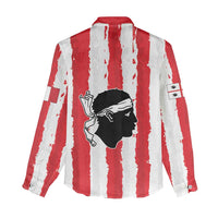 Italy Sardinia Women Casual Shirt Moor's Head With Coat Of Arms LT19