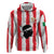Italy Sardinia Zip Hoodie Moor's Head With Coat Of Arms LT19
