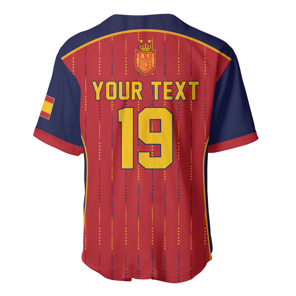 Custom Spain La Roja Football Baseball Jersey 2010 Legacy 2026 Next Chapter