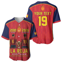 Custom Spain La Roja Football Baseball Jersey 2010 Legacy 2026 Next Chapter