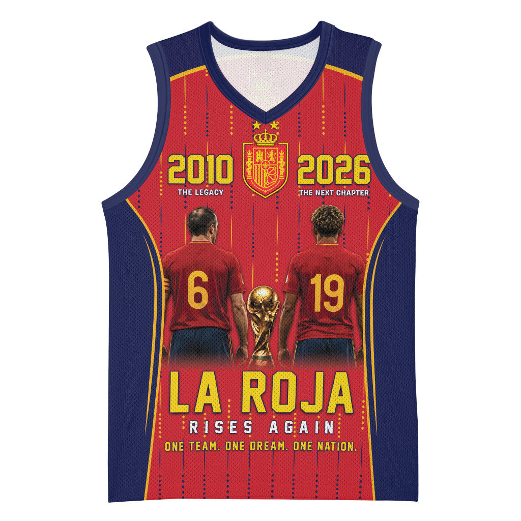 Custom Spain La Roja Football Basketball Jersey 2010 Legacy 2026 Next Chapter
