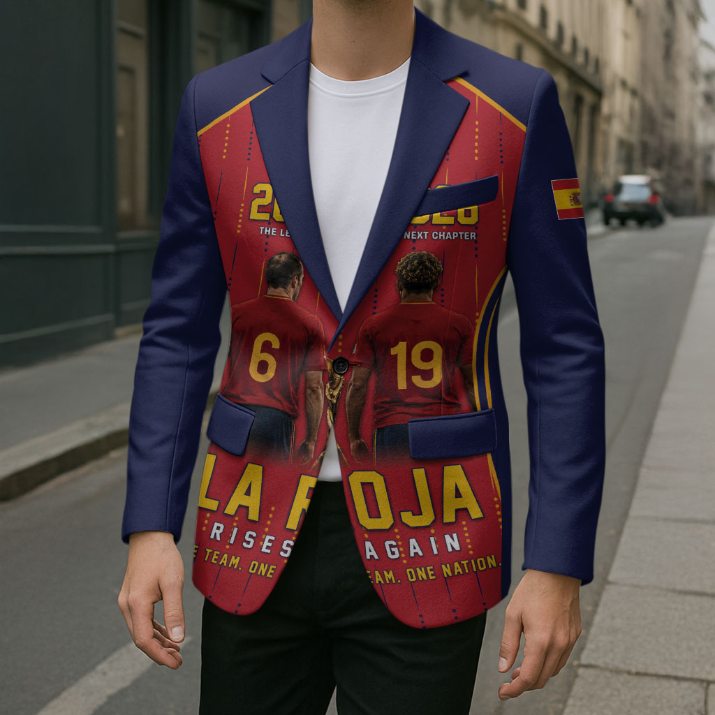 Custom Spain La Roja Football Blazer 2010 Legacy 2026 Next Chapter