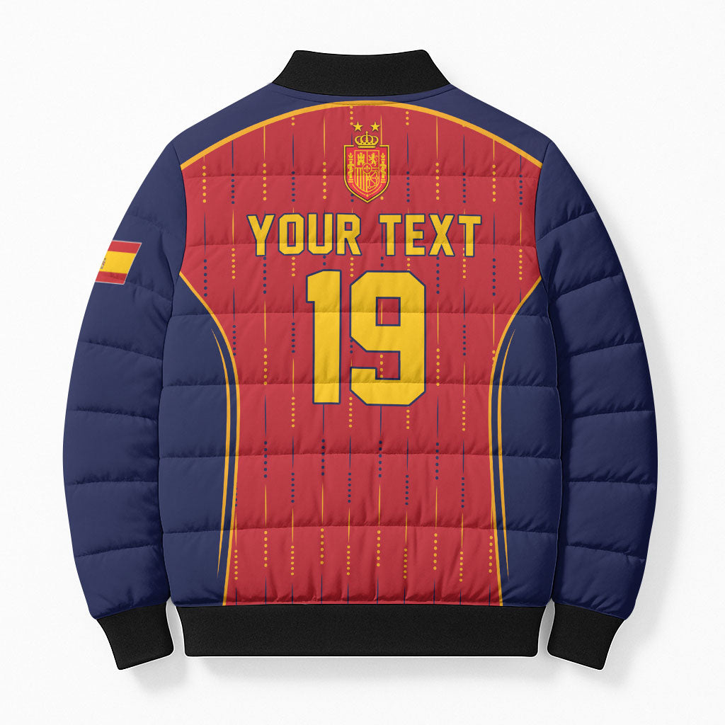 Custom Spain La Roja Football Bomber Puffer Jacket 2010 Legacy 2026 Next Chapter