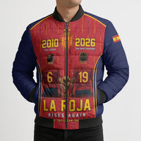 Custom Spain La Roja Football Bomber Puffer Jacket 2010 Legacy 2026 Next Chapter