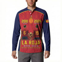Custom Spain La Roja Football Button Sweatshirt 2010 Legacy 2026 Next Chapter
