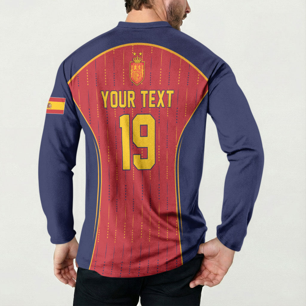 Custom Spain La Roja Football Button Sweatshirt 2010 Legacy 2026 Next Chapter