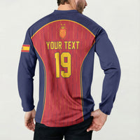 Custom Spain La Roja Football Button Sweatshirt 2010 Legacy 2026 Next Chapter