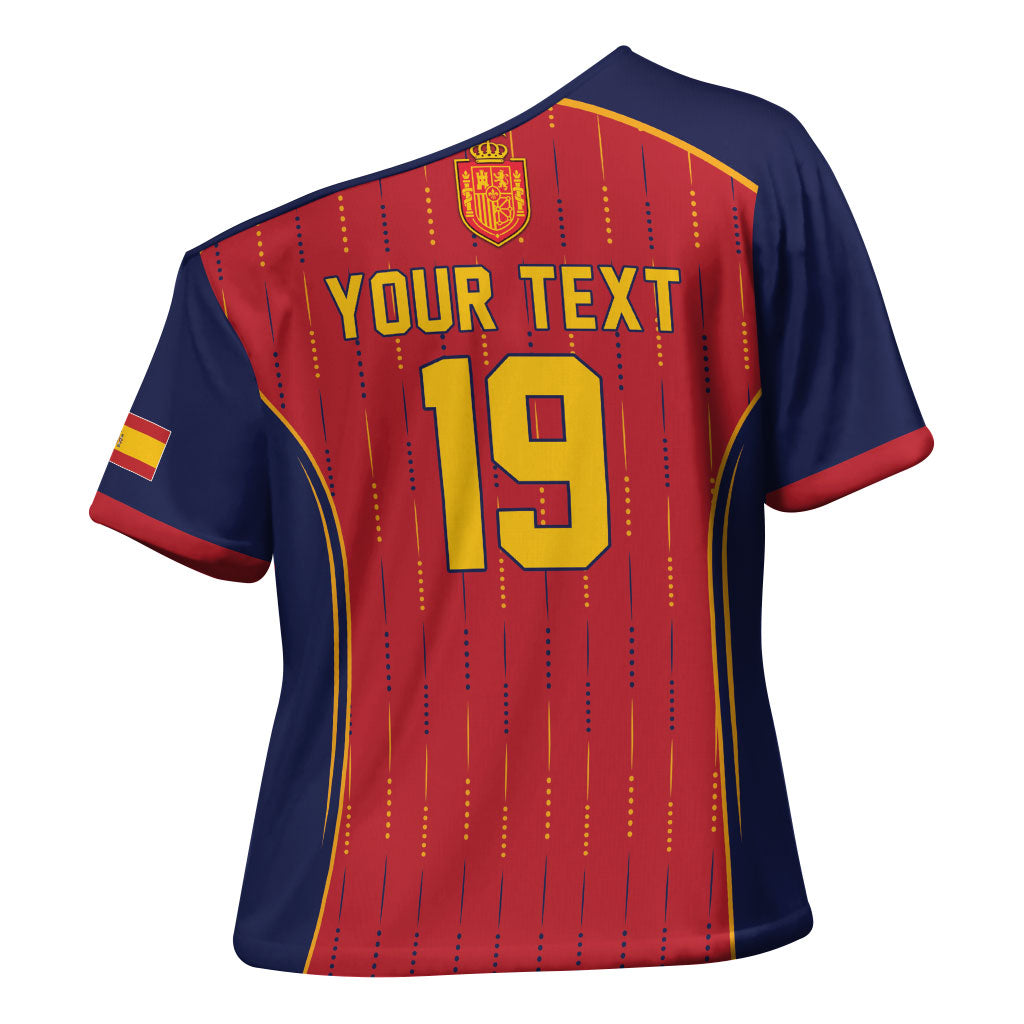 Custom Spain La Roja Football Cross Shoulder Shirt 2010 Legacy 2026 Next Chapter