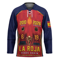 Custom Spain La Roja Football Hockey Jersey 2010 Legacy 2026 Next Chapter
