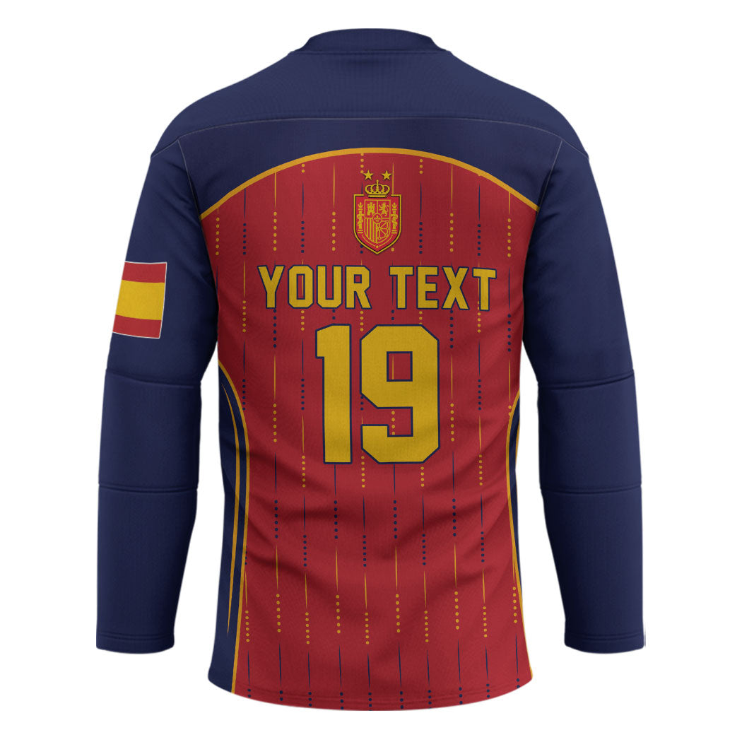 Custom Spain La Roja Football Hockey Jersey 2010 Legacy 2026 Next Chapter