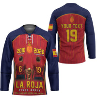 Custom Spain La Roja Football Hockey Jersey 2010 Legacy 2026 Next Chapter