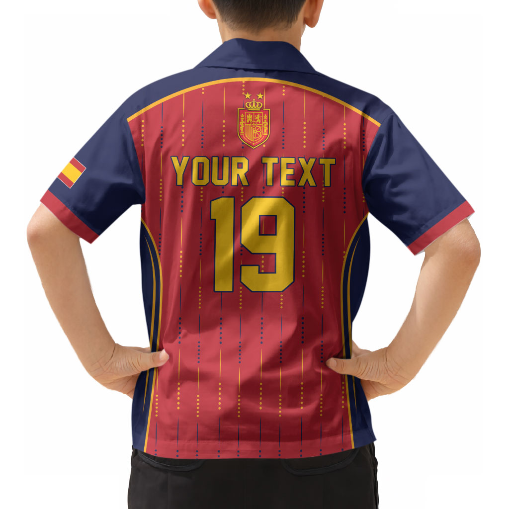 Custom Spain La Roja Football Kid Hawaiian Shirt 2010 Legacy 2026 Next Chapter