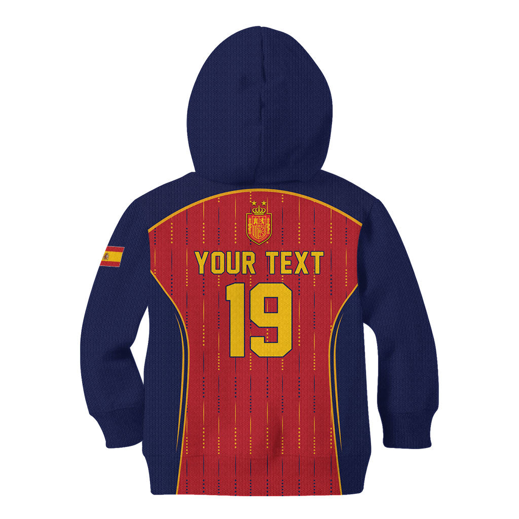 Custom Spain La Roja Football Kid Hoodie 2010 Legacy 2026 Next Chapter