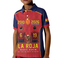 Custom Spain La Roja Football Kid Polo Shirt 2010 Legacy 2026 Next Chapter