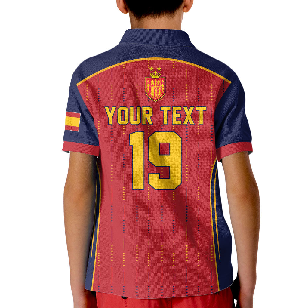 Custom Spain La Roja Football Kid Polo Shirt 2010 Legacy 2026 Next Chapter