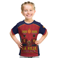 Custom Spain La Roja Football Kid T Shirt 2010 Legacy 2026 Next Chapter