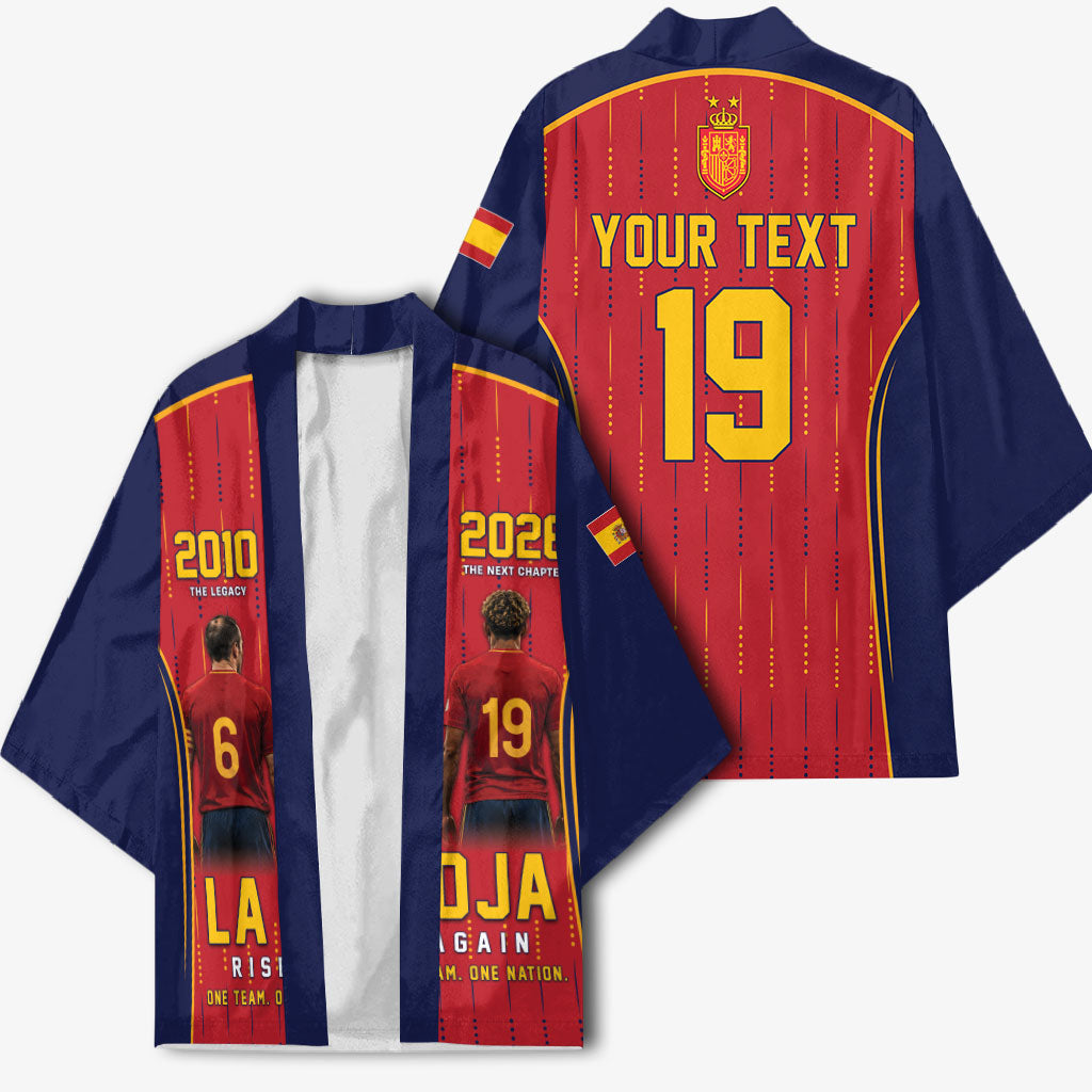 Custom Spain La Roja Football Kimono 2010 Legacy 2026 Next Chapter