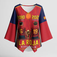 Custom Spain La Roja Football Kimono Sleeve Blouse 2010 Legacy 2026 Next Chapter