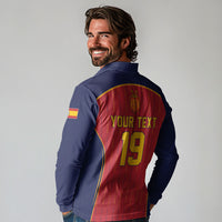 Custom Spain La Roja Football Long Sleeve Polo Shirt 2010 Legacy 2026 Next Chapter