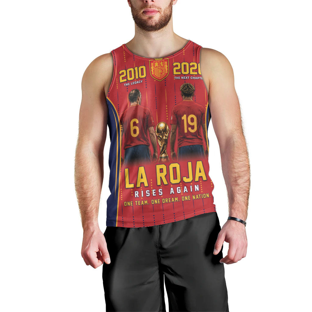 Custom Spain La Roja Football Men Tank Top 2010 Legacy 2026 Next Chapter