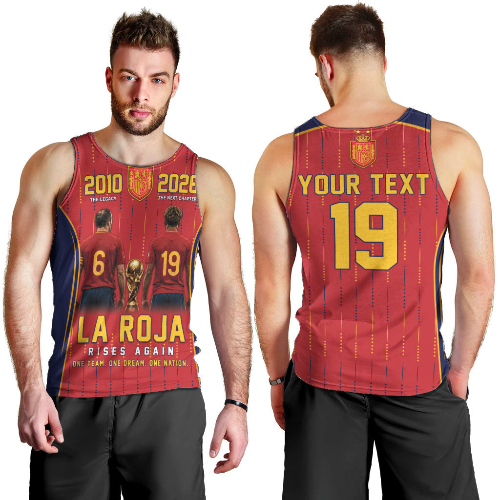 Custom Spain La Roja Football Men Tank Top 2010 Legacy 2026 Next Chapter