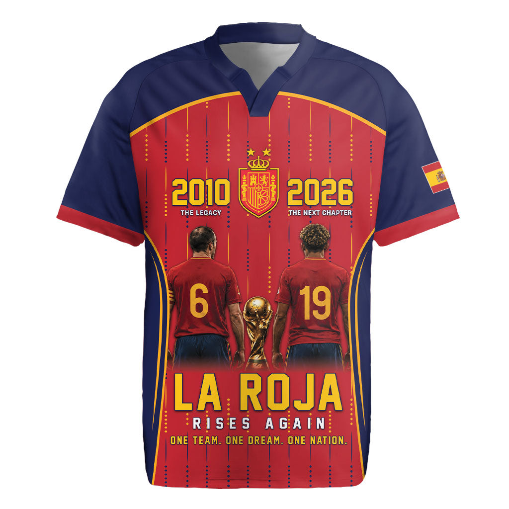 Custom Spain La Roja Football Rugby Jersey 2010 Legacy 2026 Next Chapter