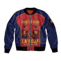 Custom Spain La Roja Football Sleeve Zip Bomber Jacket 2010 Legacy 2026 Next Chapter