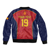 Custom Spain La Roja Football Sleeve Zip Bomber Jacket 2010 Legacy 2026 Next Chapter