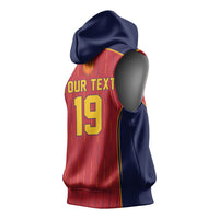 Custom Spain La Roja Football Sleeveless Hoodie 2010 Legacy 2026 Next Chapter