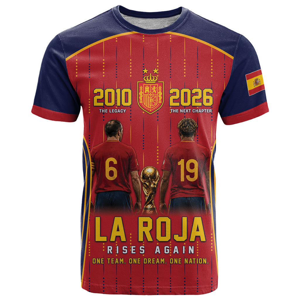 Custom Spain La Roja Football T Shirt 2010 Legacy 2026 Next Chapter