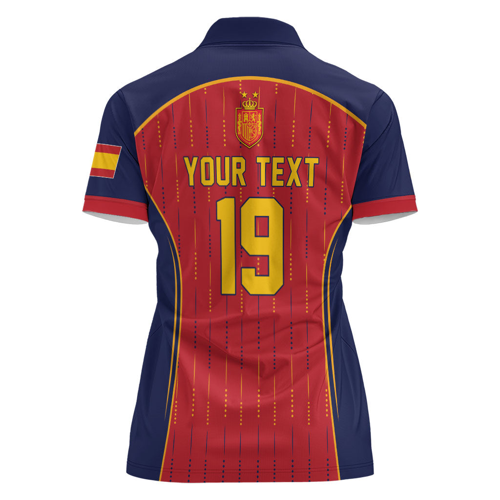 Custom Spain La Roja Football Women Polo Shirt 2010 Legacy 2026 Next Chapter