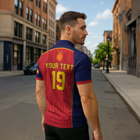 Custom Spain La Roja Football Zipper Polo Shirt 2010 Legacy 2026 Next Chapter