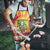 Personalized Lithuania Christmas Apron Skeleton Cross Tie-Dye Vintage - Wonder Print Shop